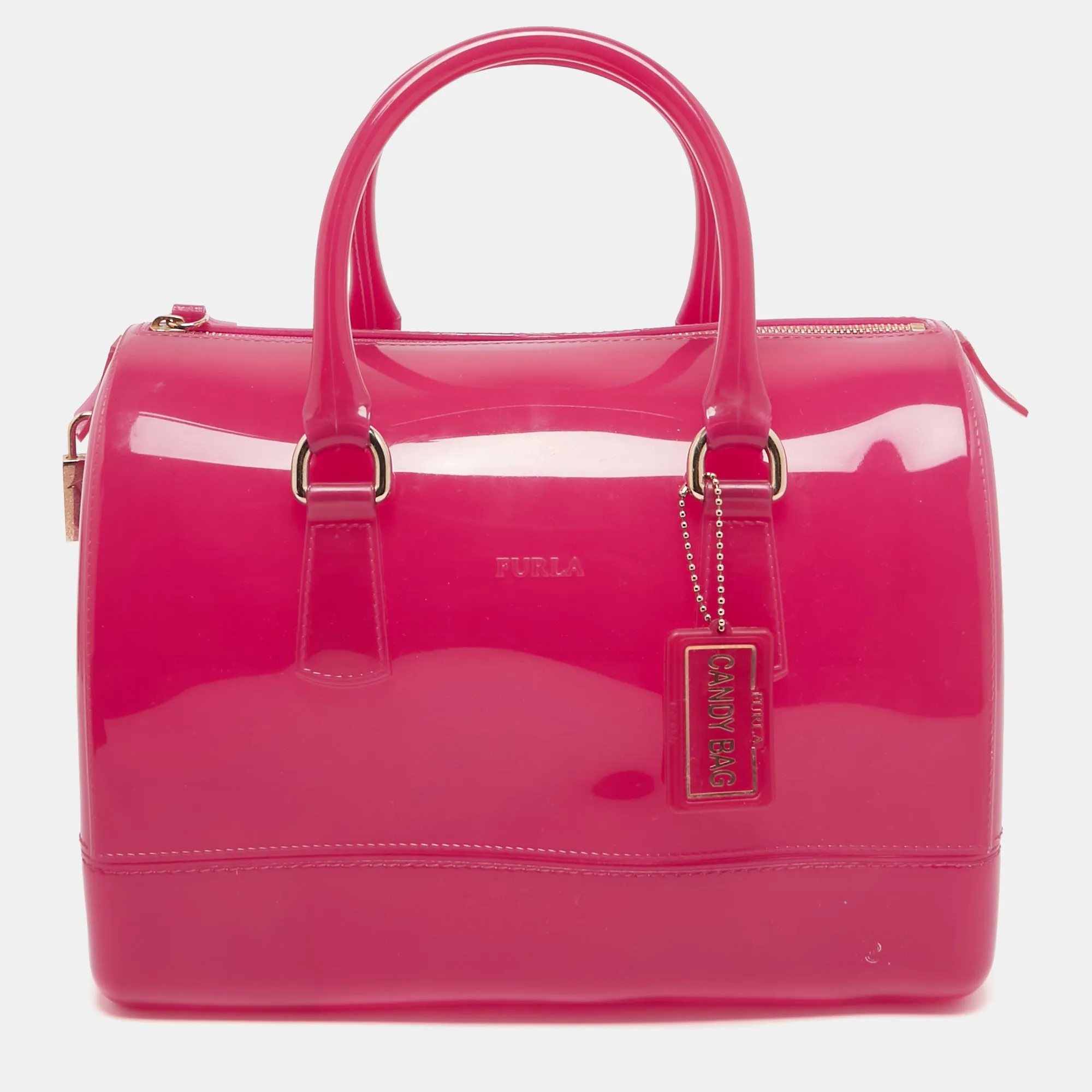 Fuchsia Rubber Candy Satchel