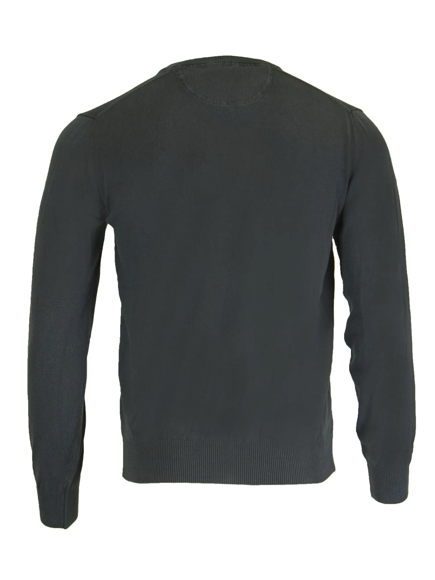 Gant Men's Antique Cotton V-Neck Sweater, Medium, Harbour Navy