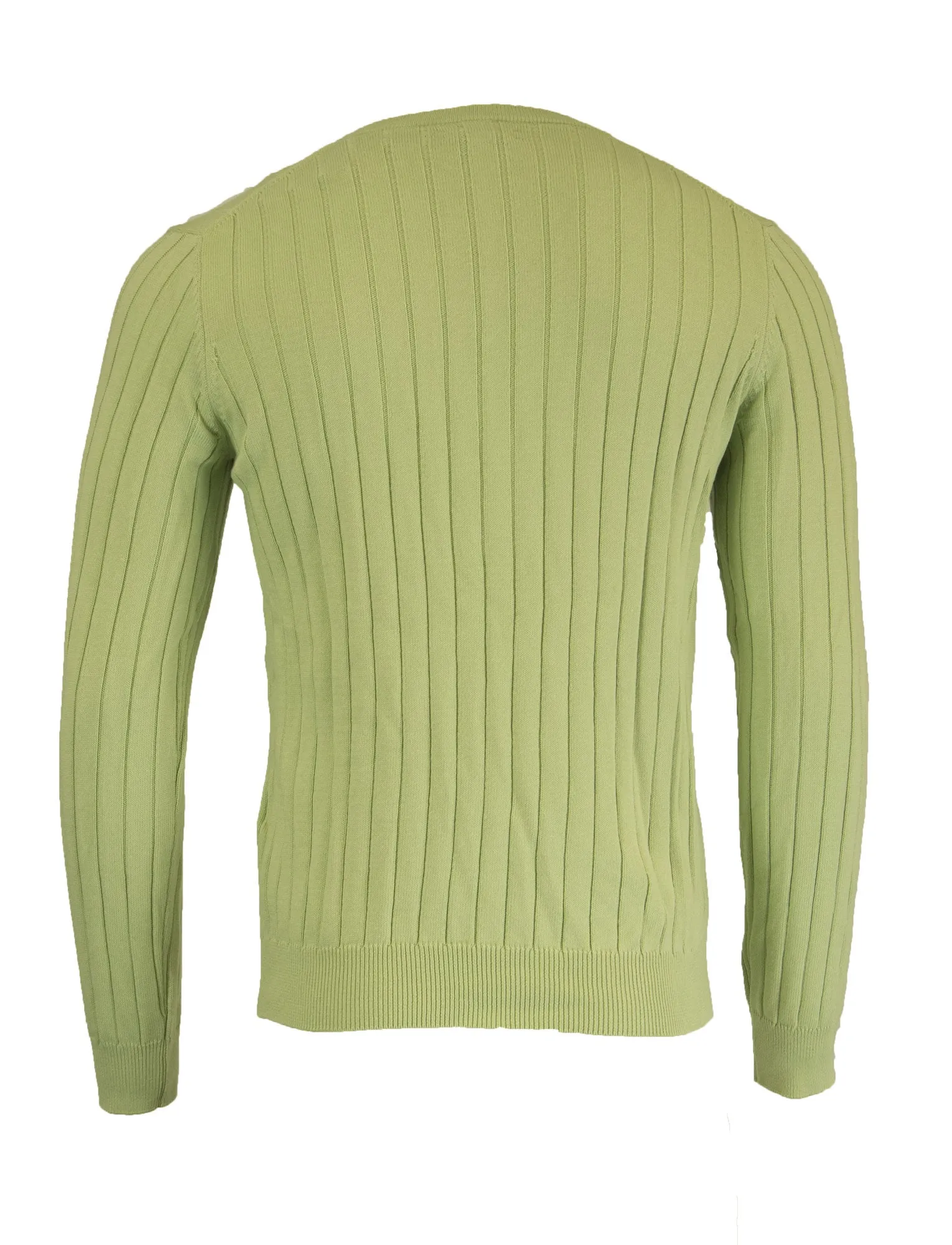 Gant Men's P.N. Cotton Rib V-Neck, Medium, Aloe Vera