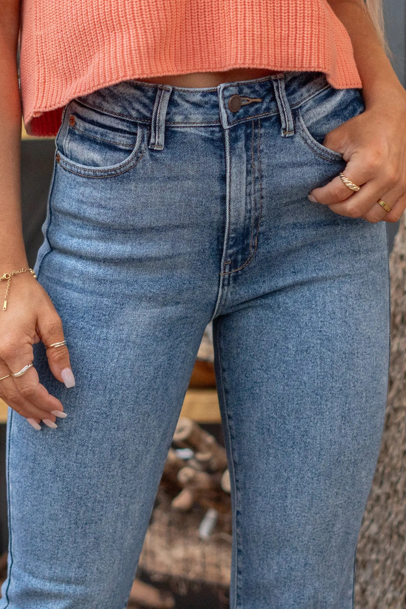 Georgia Belle High Rise Vintage Skinny Flare