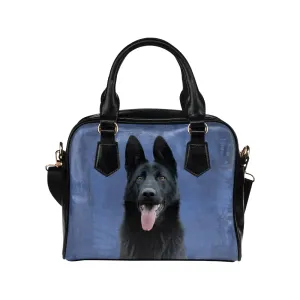 German Shepherd Shoulder Bag - Black