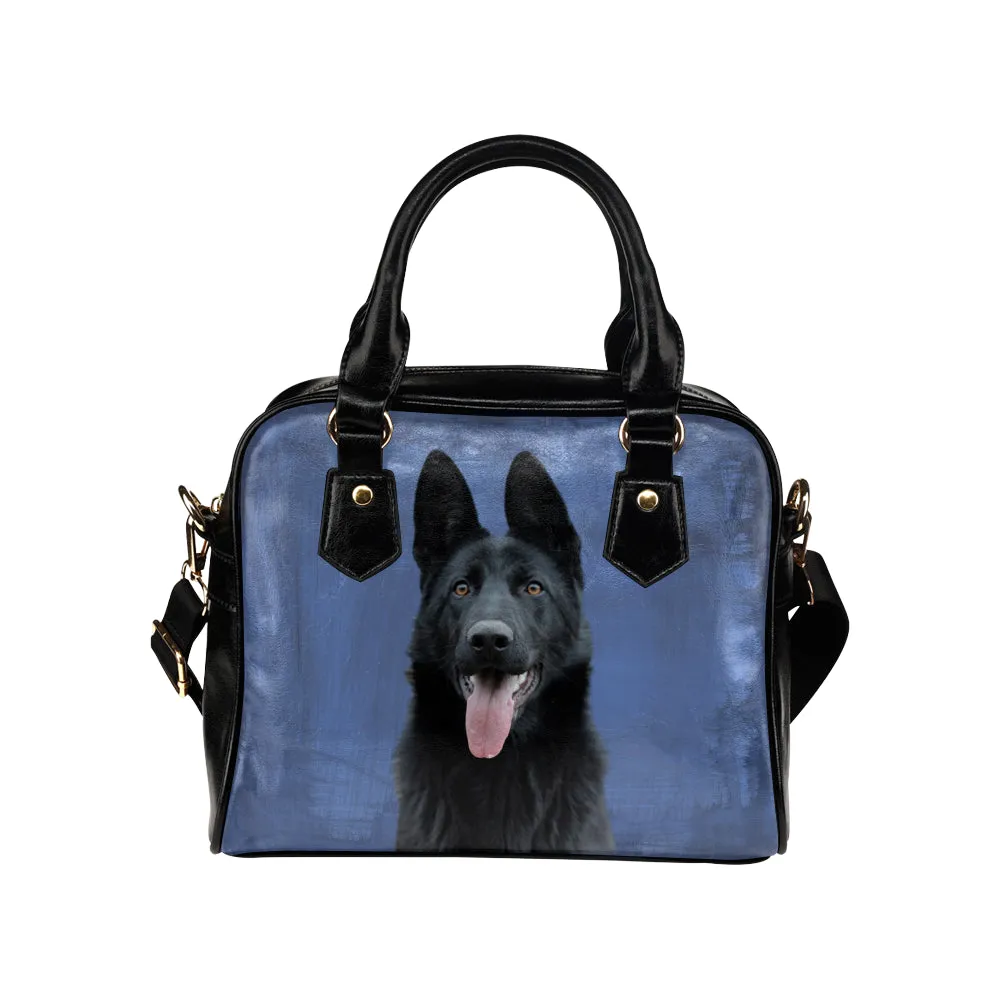 German Shepherd Shoulder Bag - Black