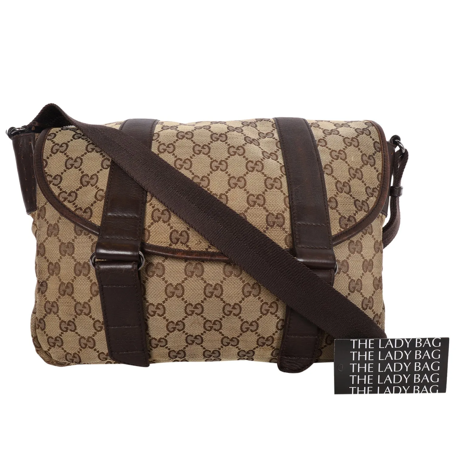 GG Canvas Crossbody Messenger Bag