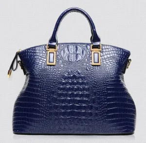 Giovanni Genuine Leather Crocodile Handbag