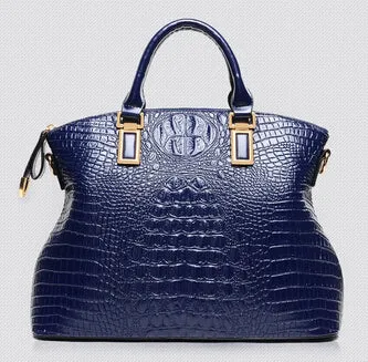 Giovanni Genuine Leather Crocodile Handbag
