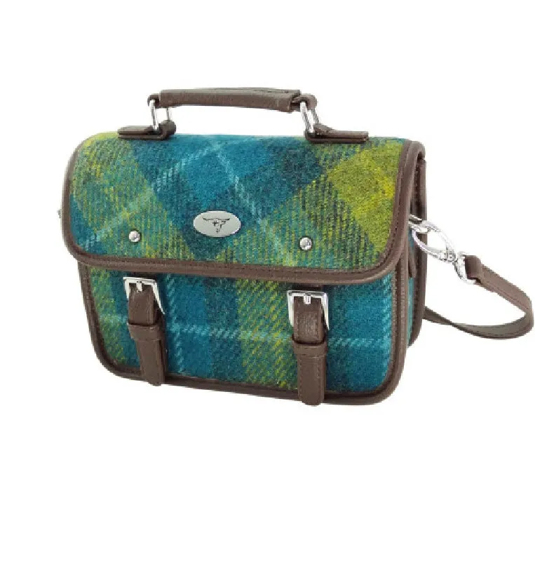Glen Appin Harris Tweed Mini Satchel Bag Bervie