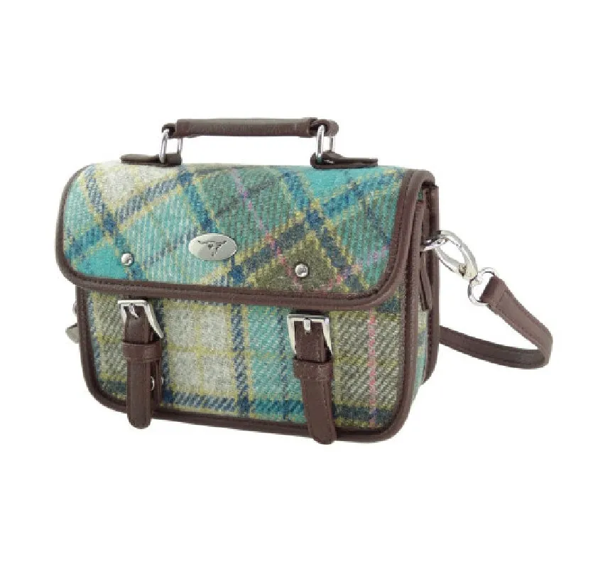 Glen Appin Harris Tweed Mini Satchel Bag Bervie