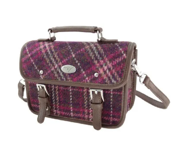 Glen Appin Harris Tweed Mini Satchel Bag Bervie