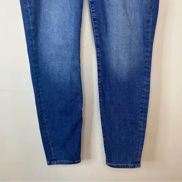 Good American Skinny High Rise Pull On Classic Blue Denim Jeans Size 5 2XL