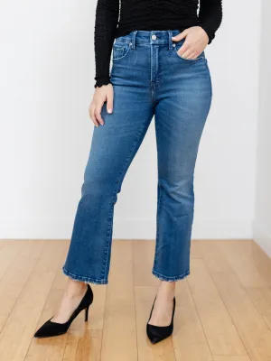 Good American Soft Tech Good Legs Cropped Mini Boot