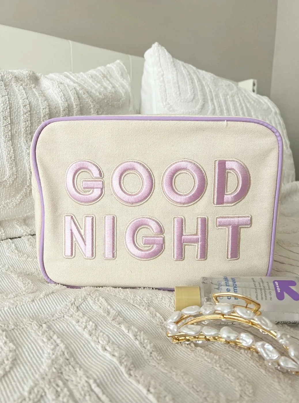 Good Night Purple XL Makeup Bag