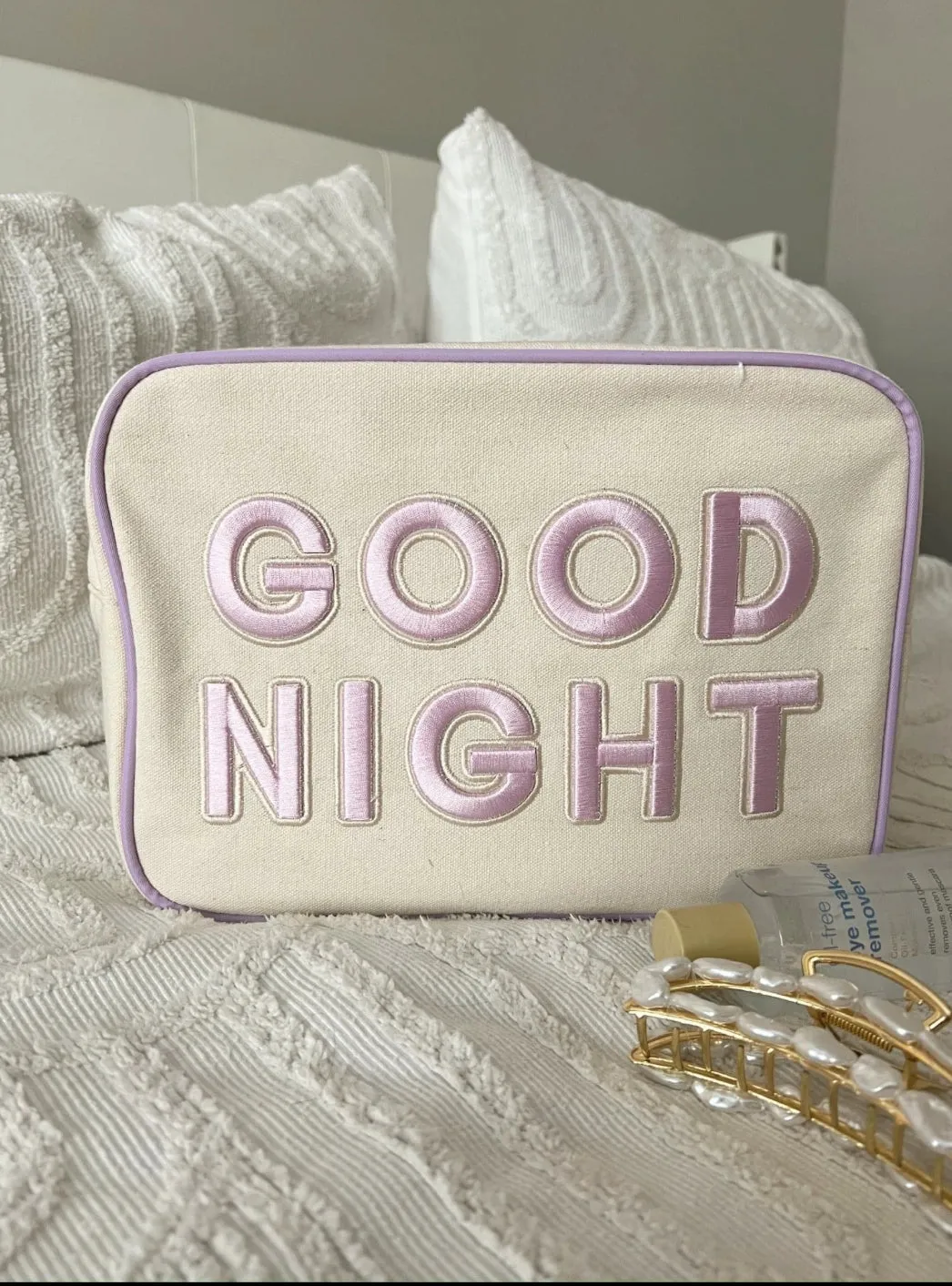 Good Night Purple XL Makeup Bag