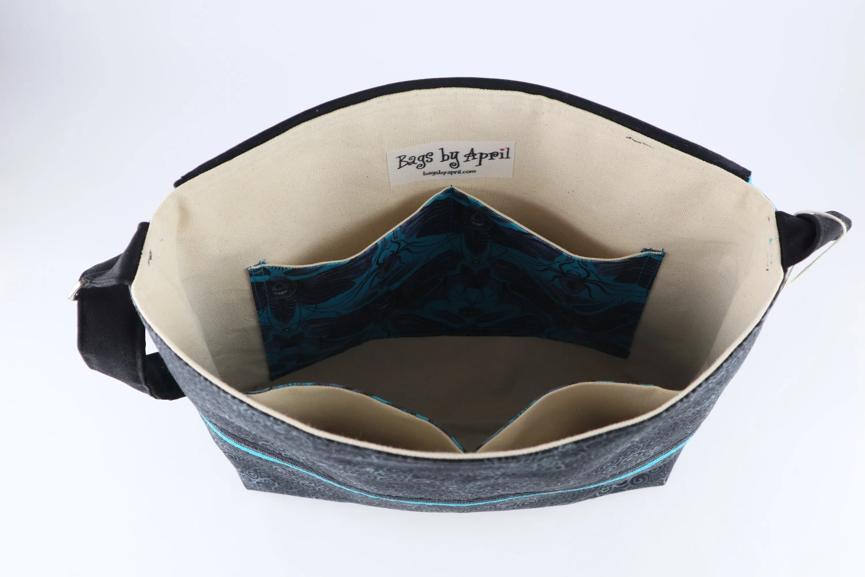 Gothic Death Head Moth Messenger Bag