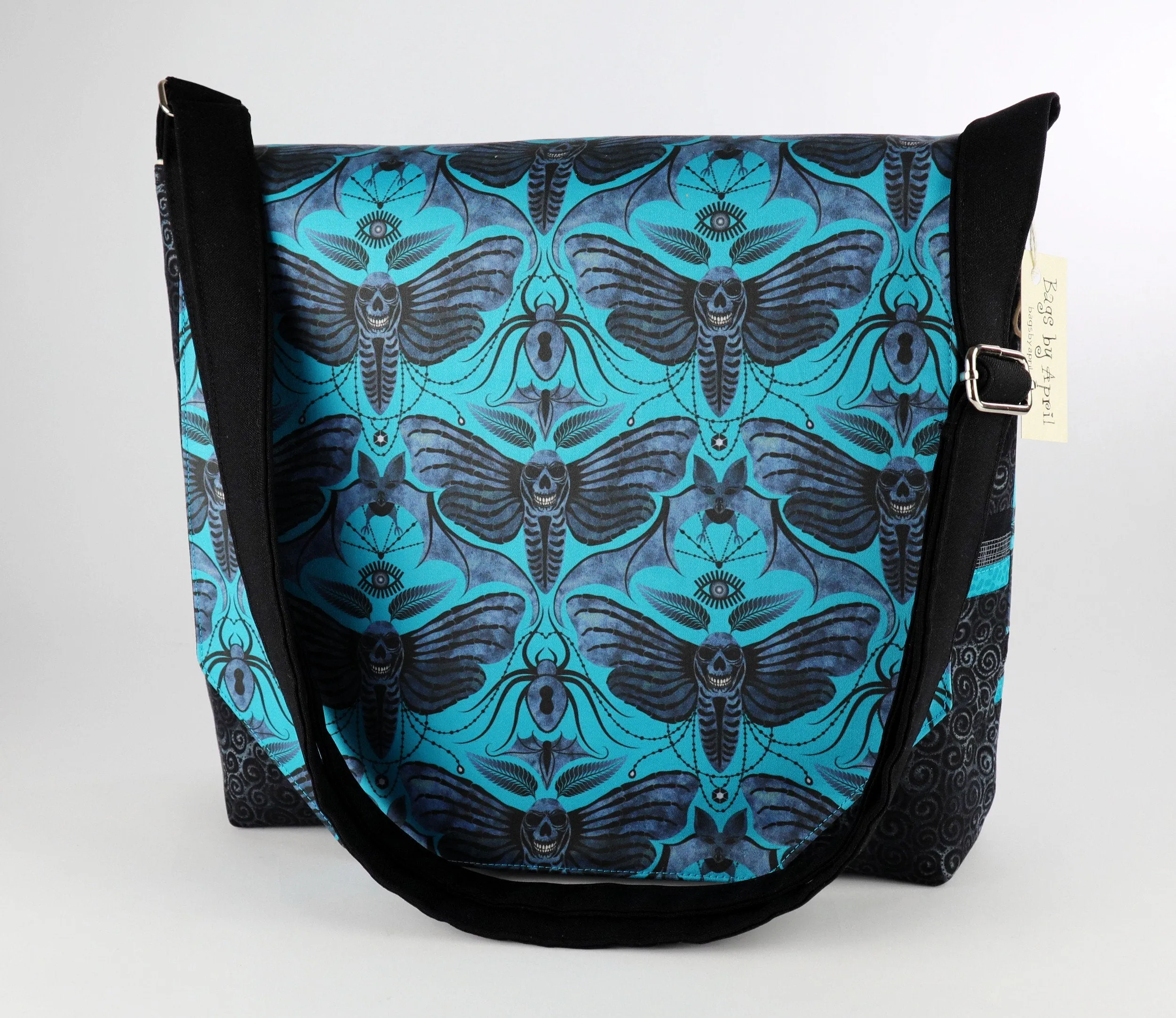 Gothic Death Head Moth Messenger Bag