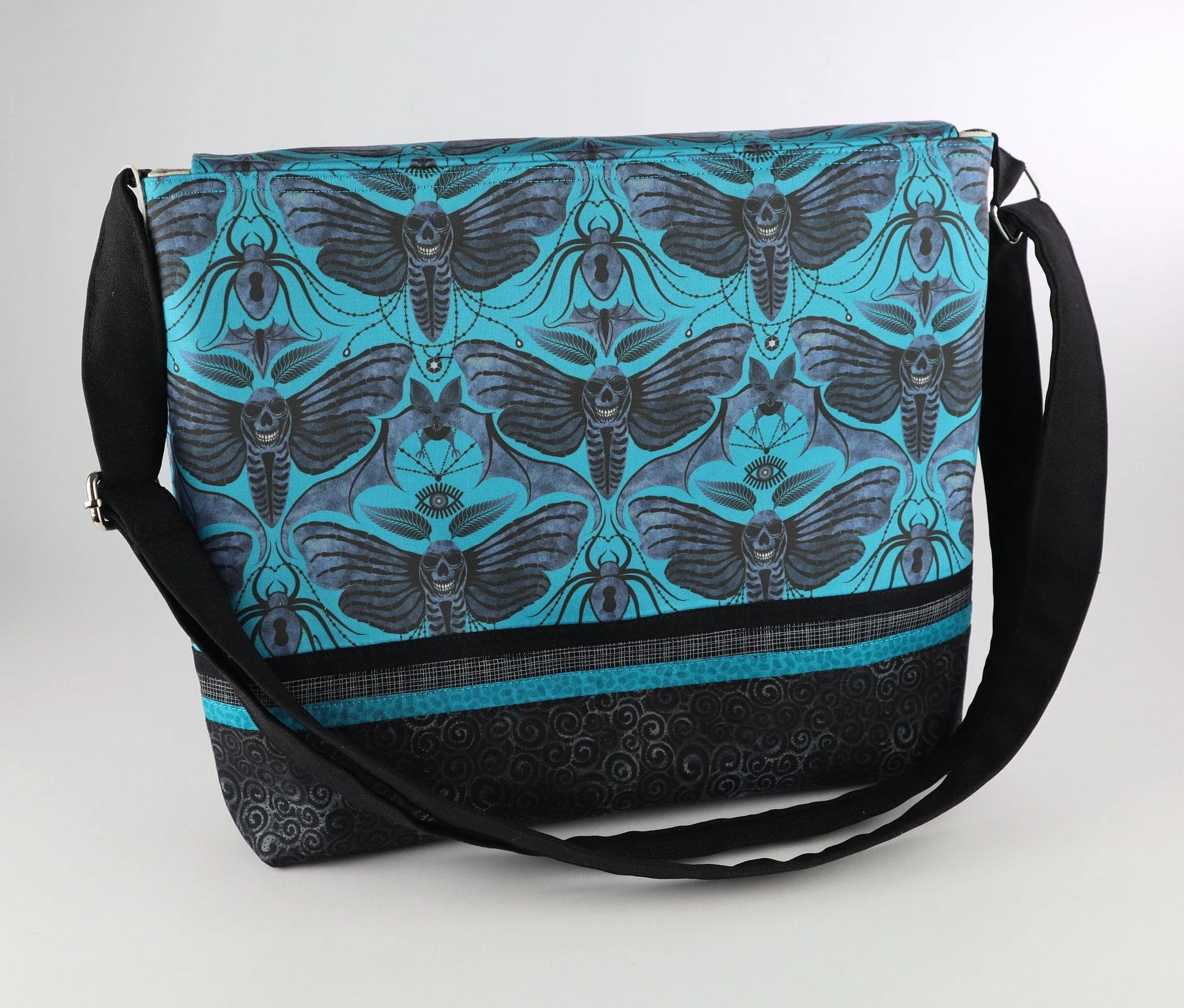 Gothic Death Head Moth Messenger Bag