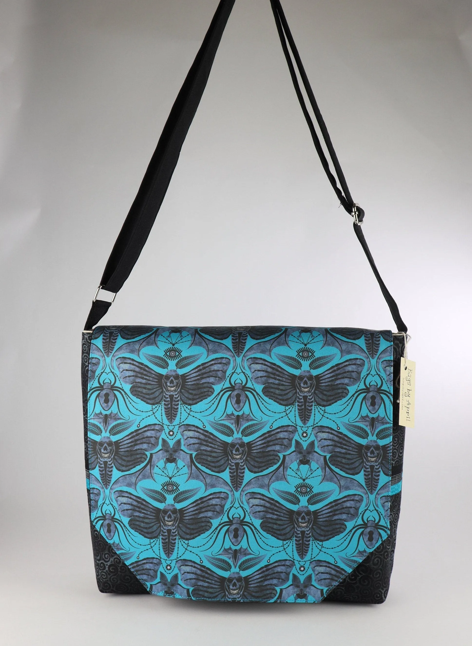 Gothic Death Head Moth Messenger Bag