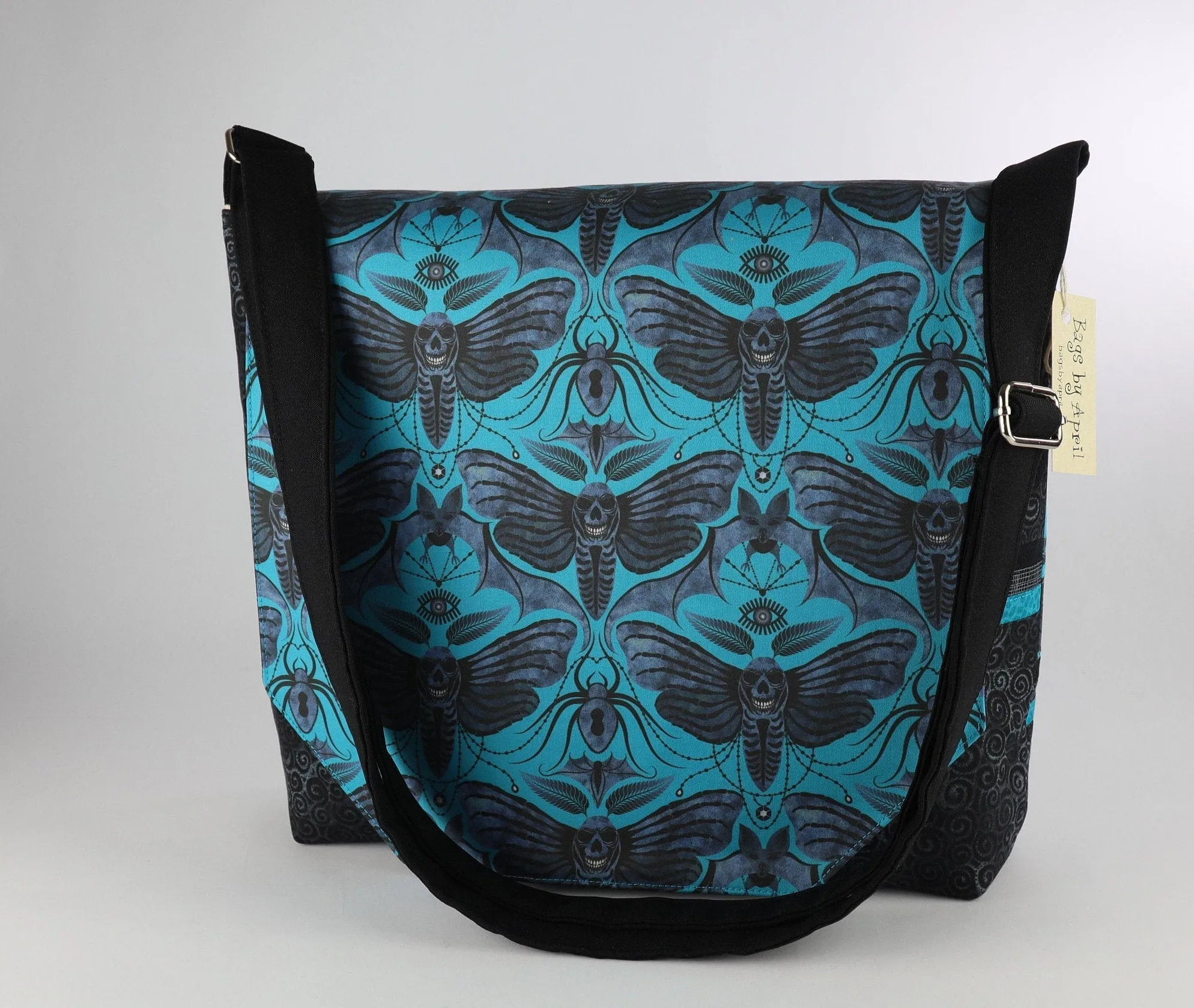 Gothic Death Head Moth Messenger Bag