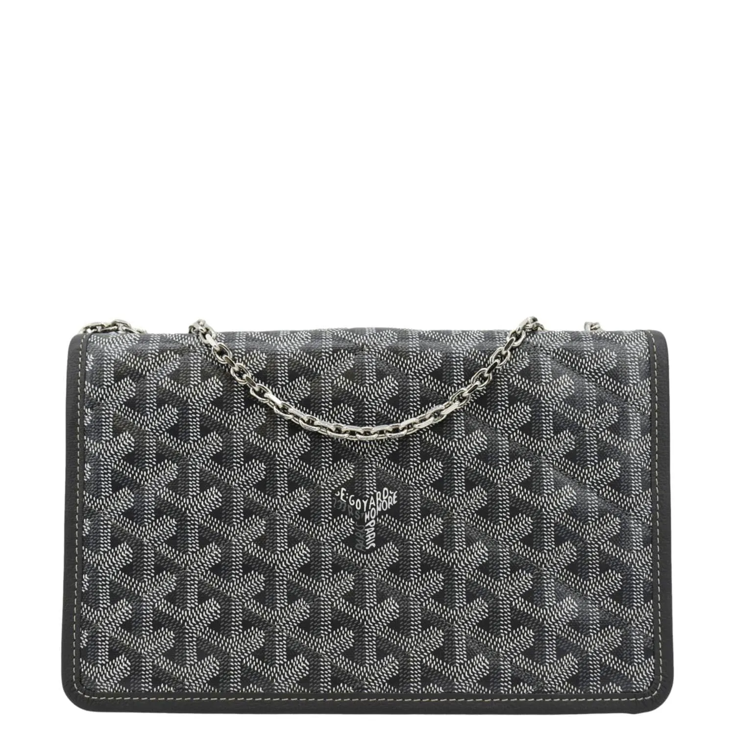 GOYARD Alexandre III Canvas Messenger Bag Black