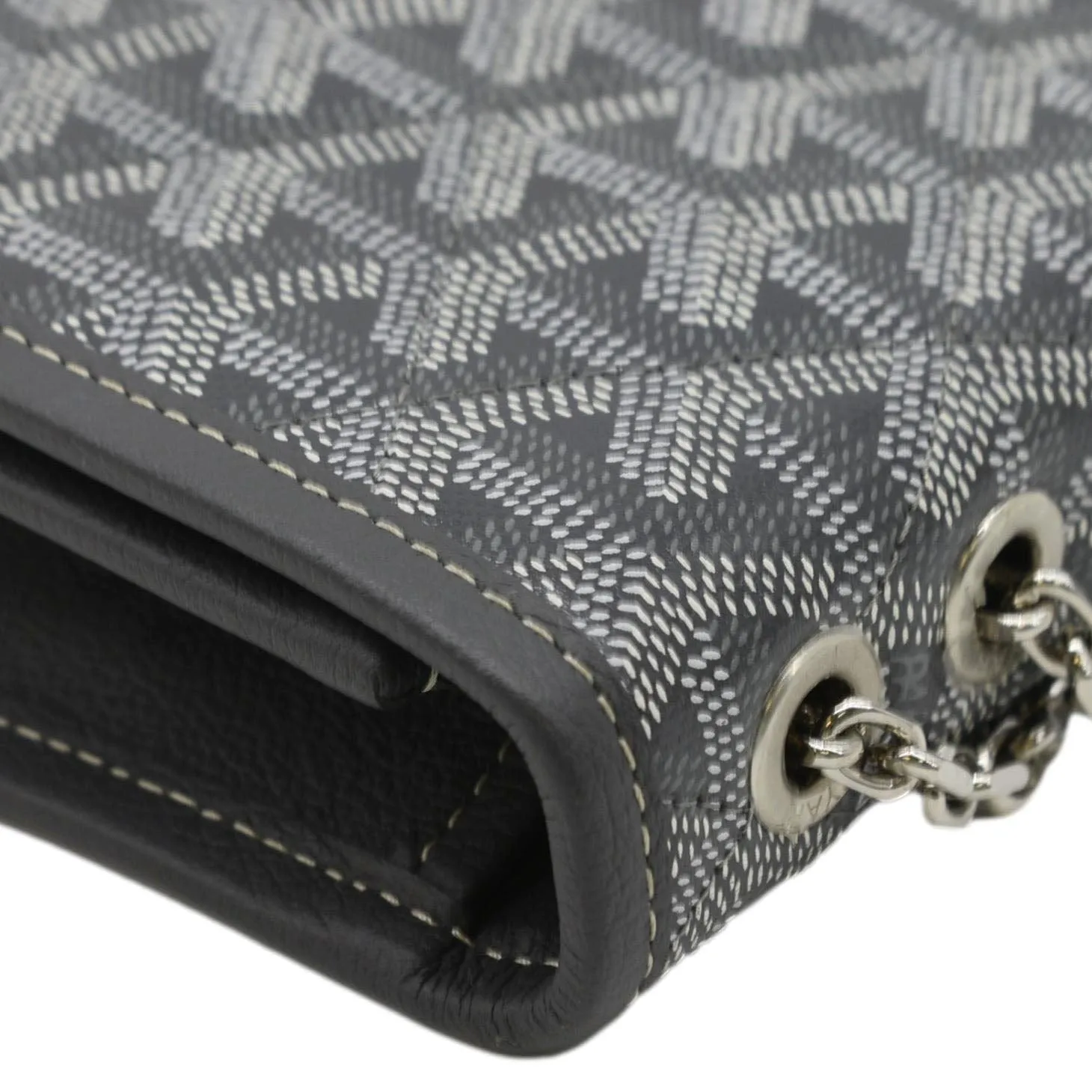 GOYARD Alexandre III Canvas Messenger Bag Black