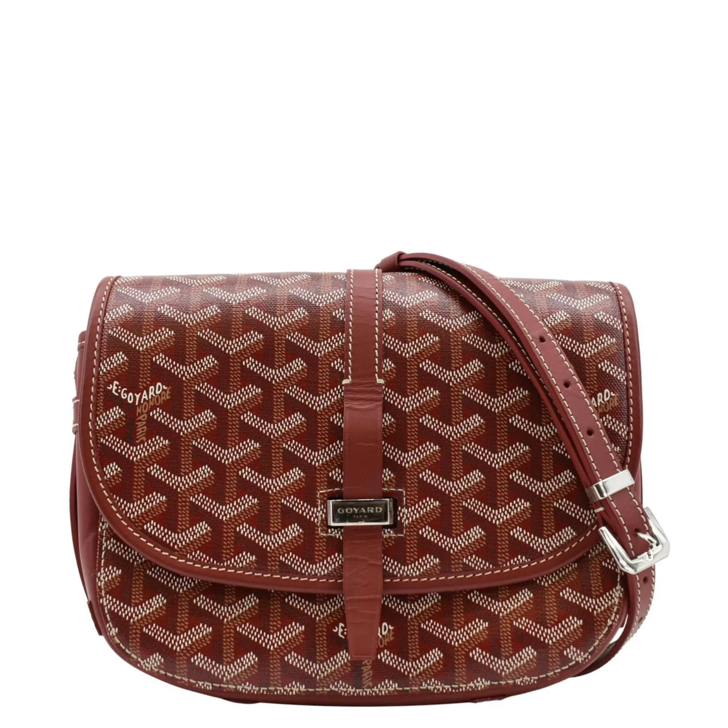 GOYARD Belvedere PM Canvas Messenger Bag Red