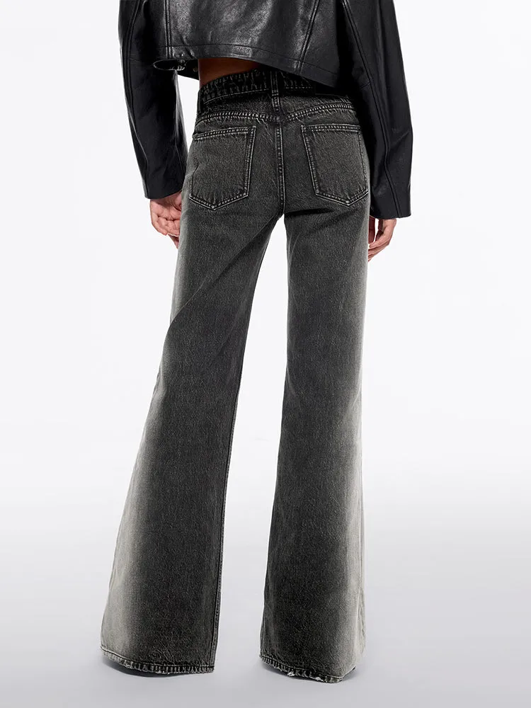 Gradient Bootcut Jeans