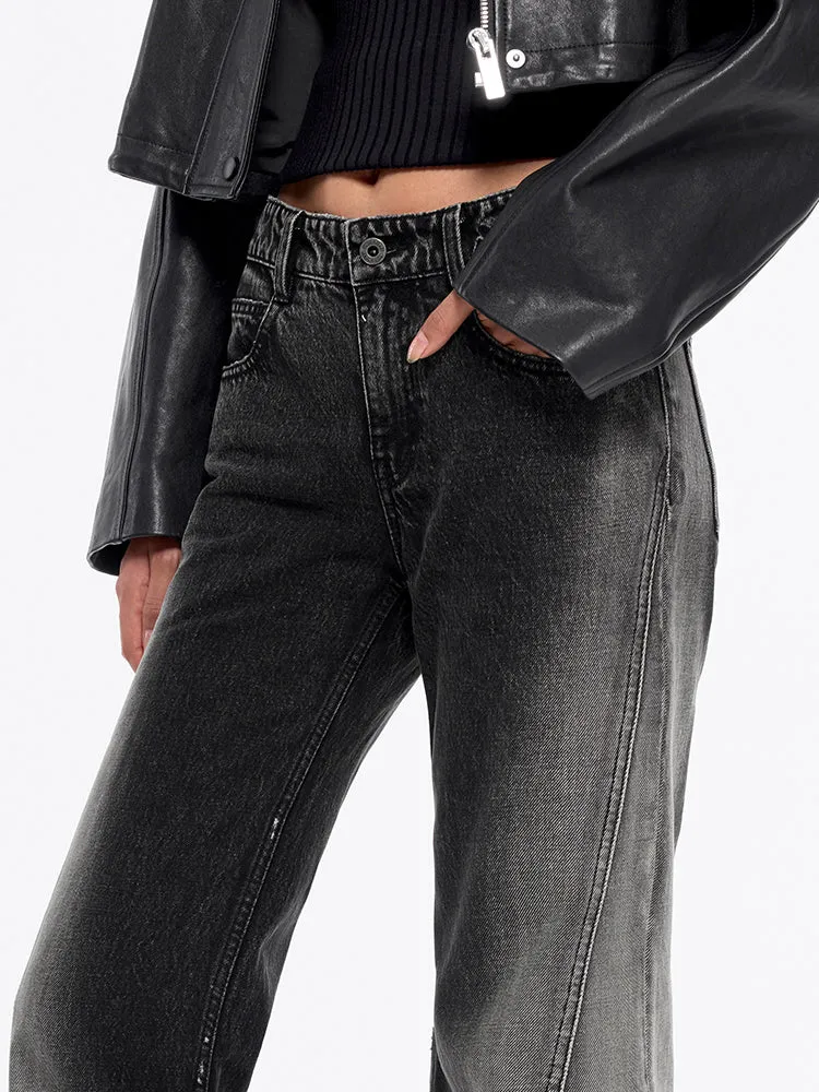 Gradient Bootcut Jeans