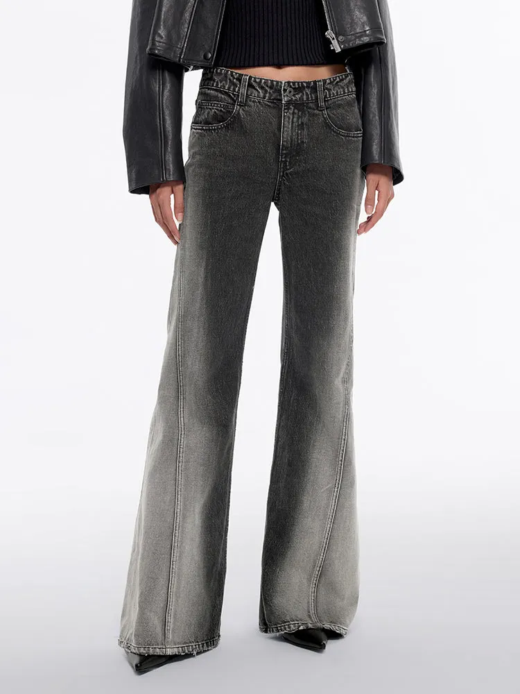 Gradient Bootcut Jeans