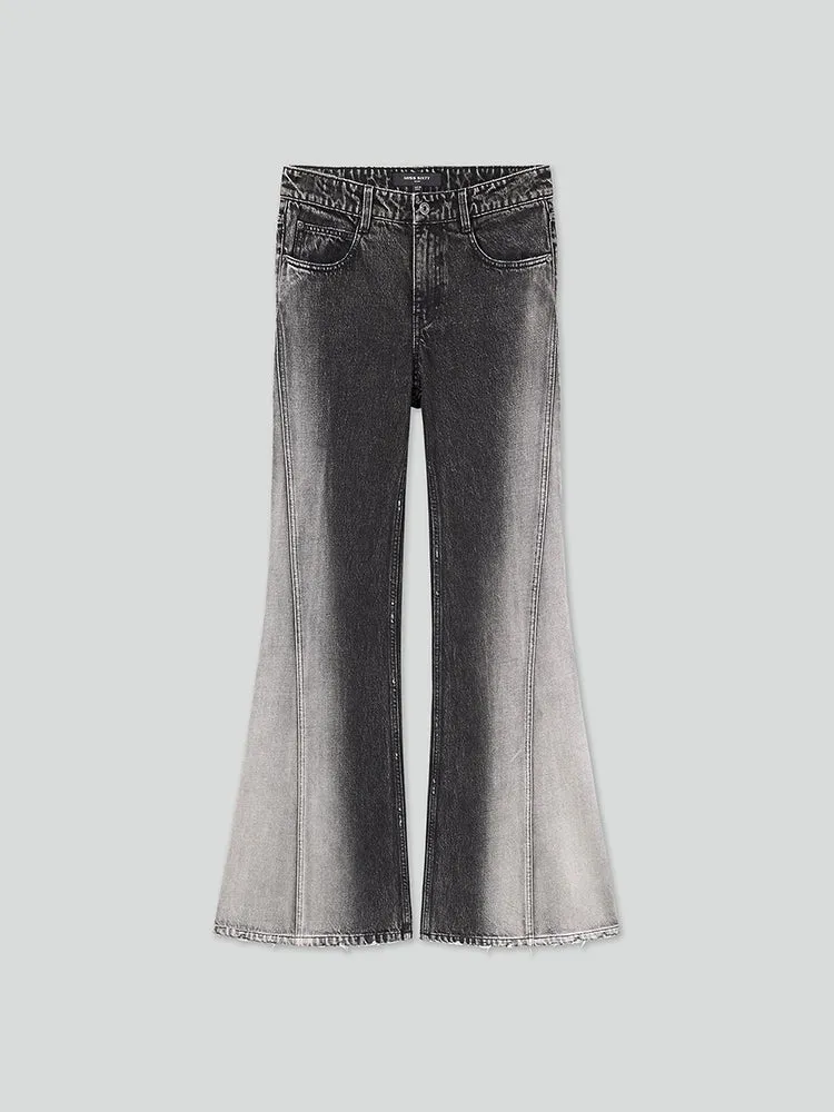 Gradient Bootcut Jeans