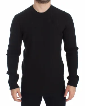 Green Crewneck Wool Sweater Pullover Top