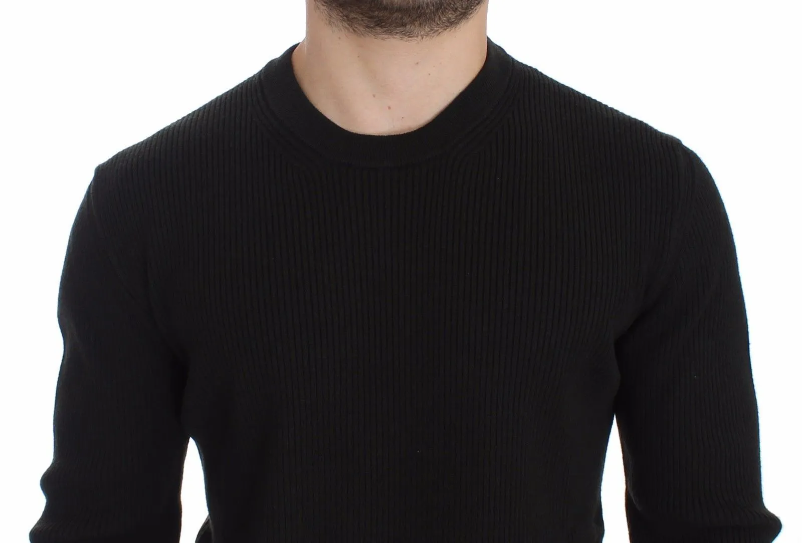Green Crewneck Wool Sweater Pullover Top
