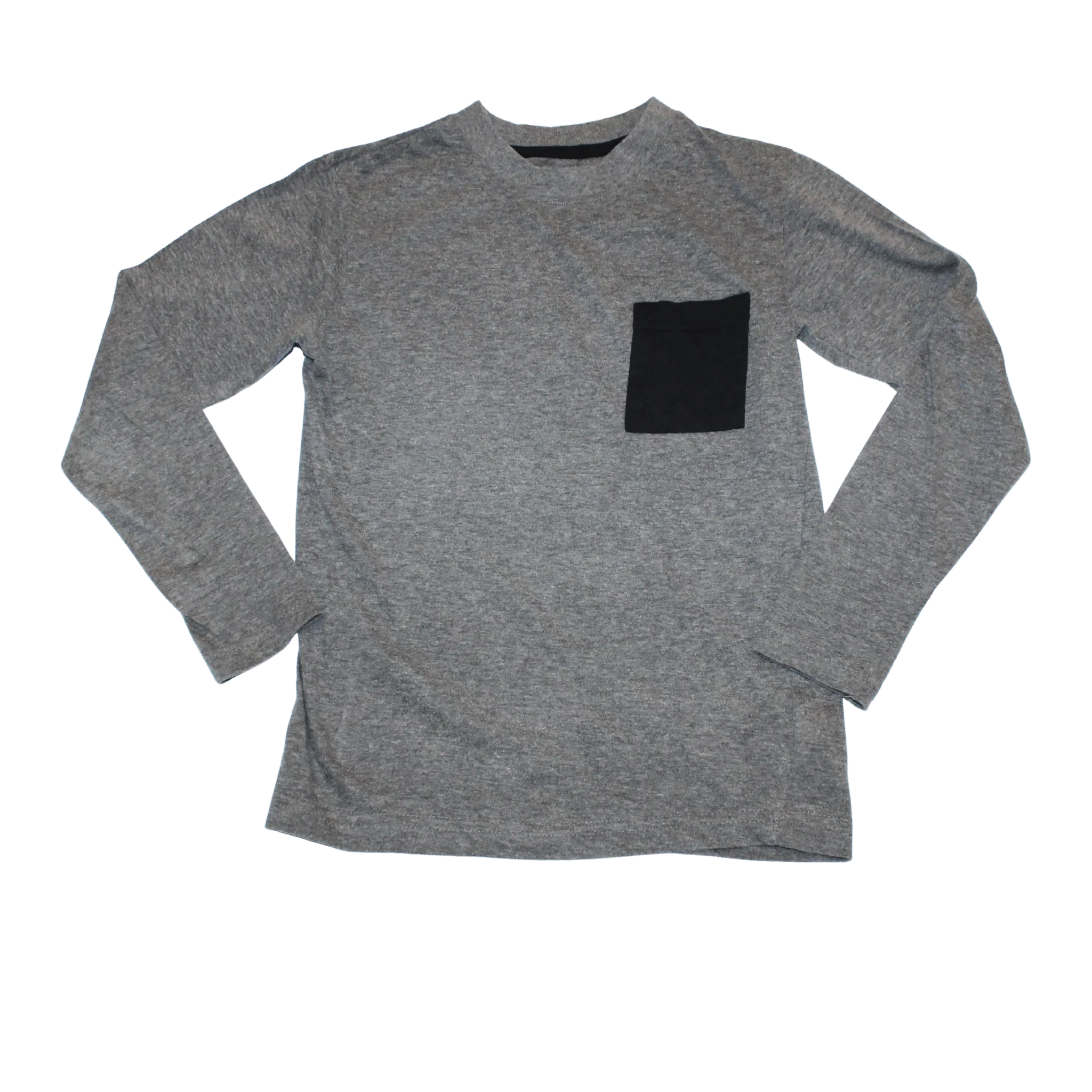 Grey Pocket Long Sleeved Top