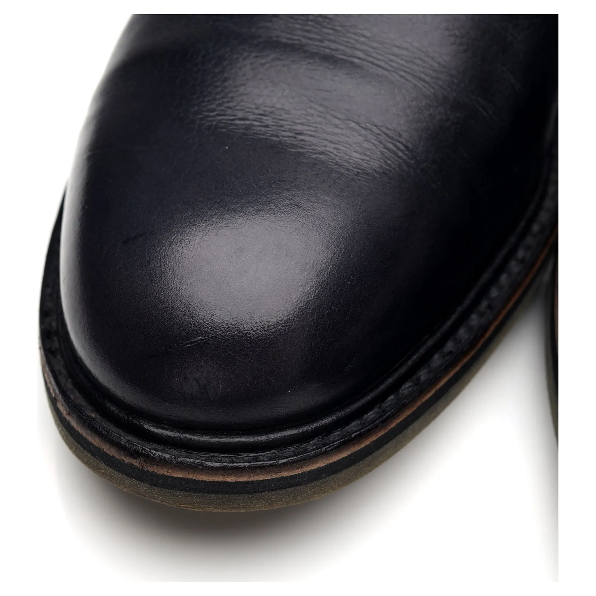 'Grove' Navy Blue Leather Chukka Boots UK 9 E