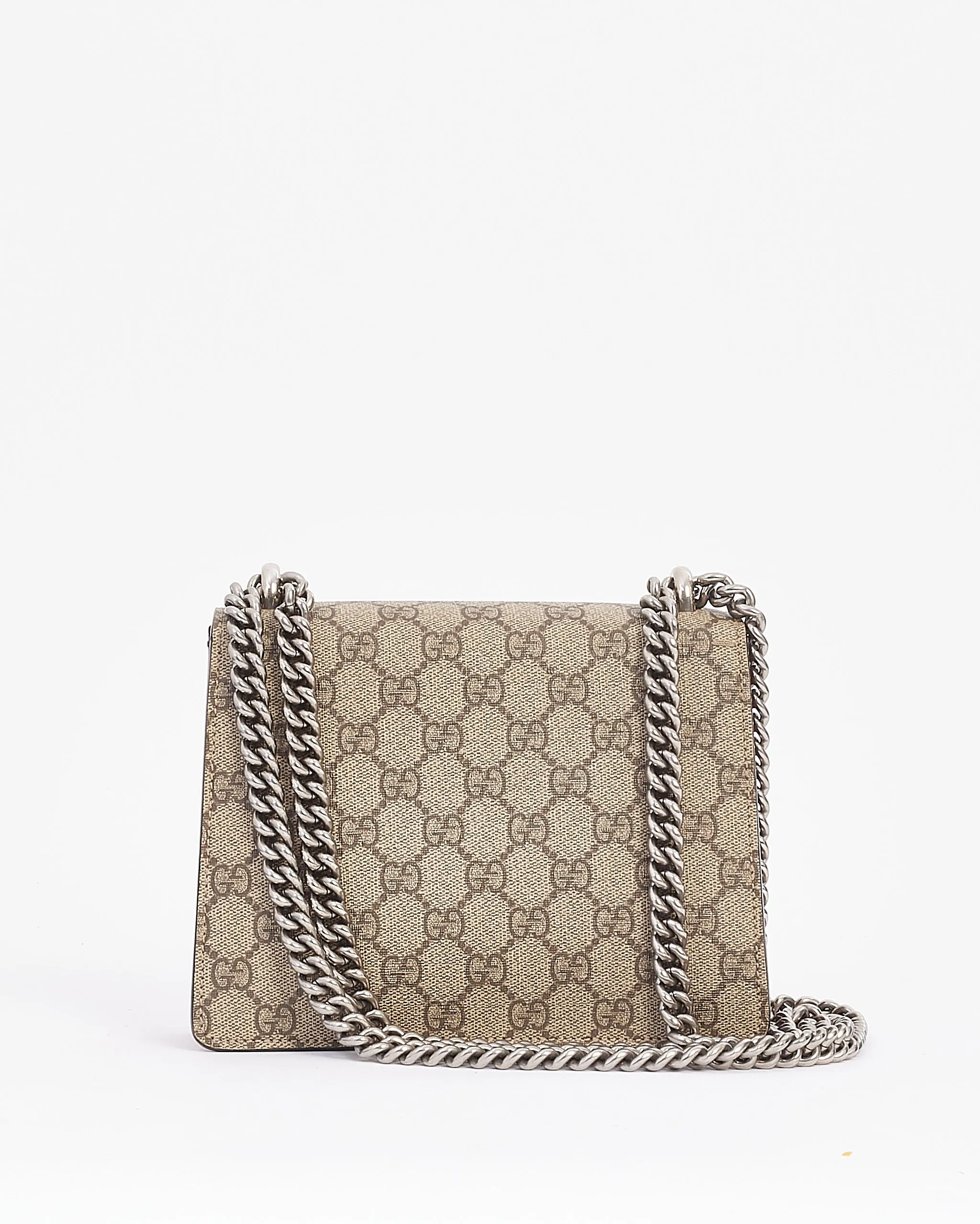 Gucci Beige/Red GG Mini Coated Canvas Dionysus Chain Bag