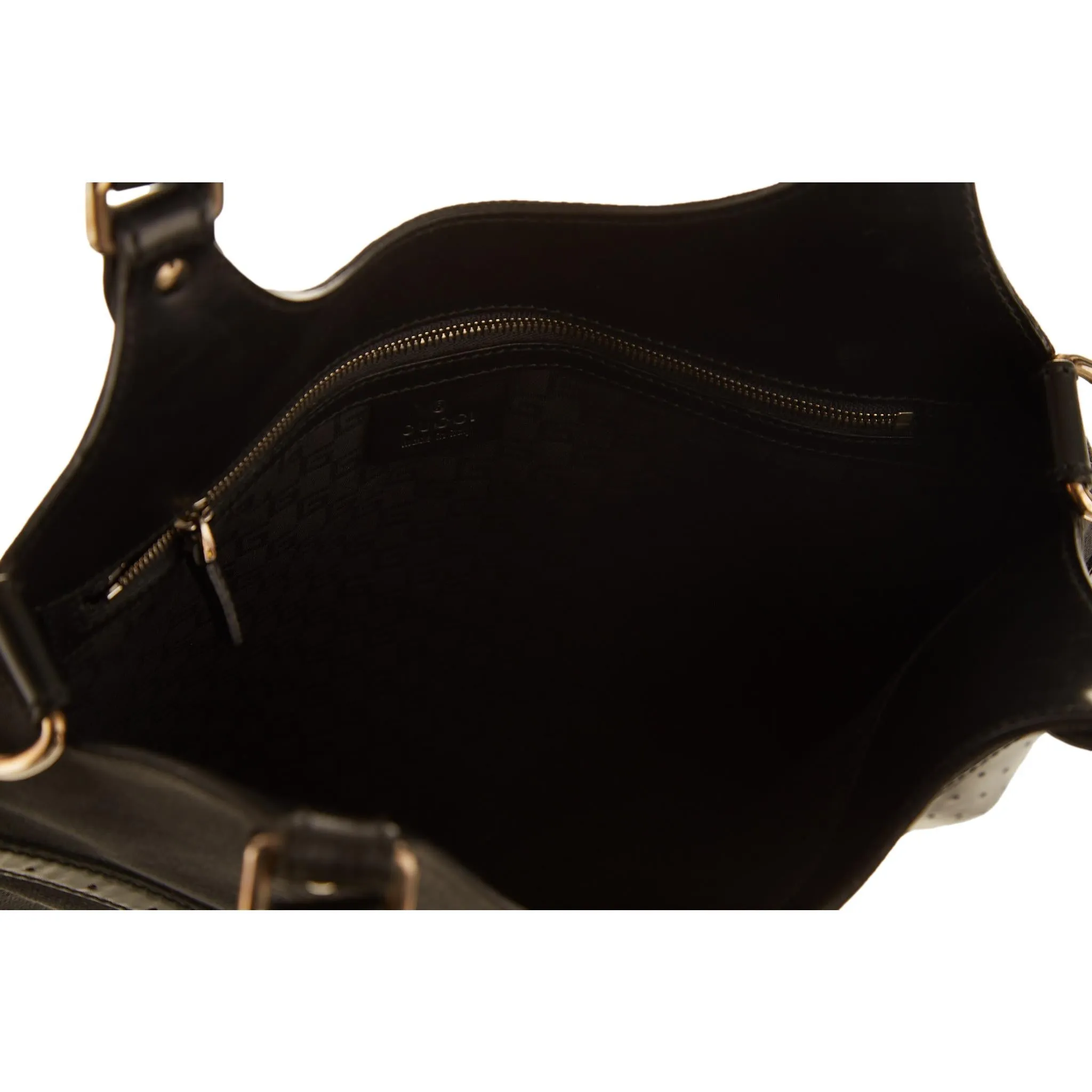 Gucci Black Interlocking Logo Shoulder Bag