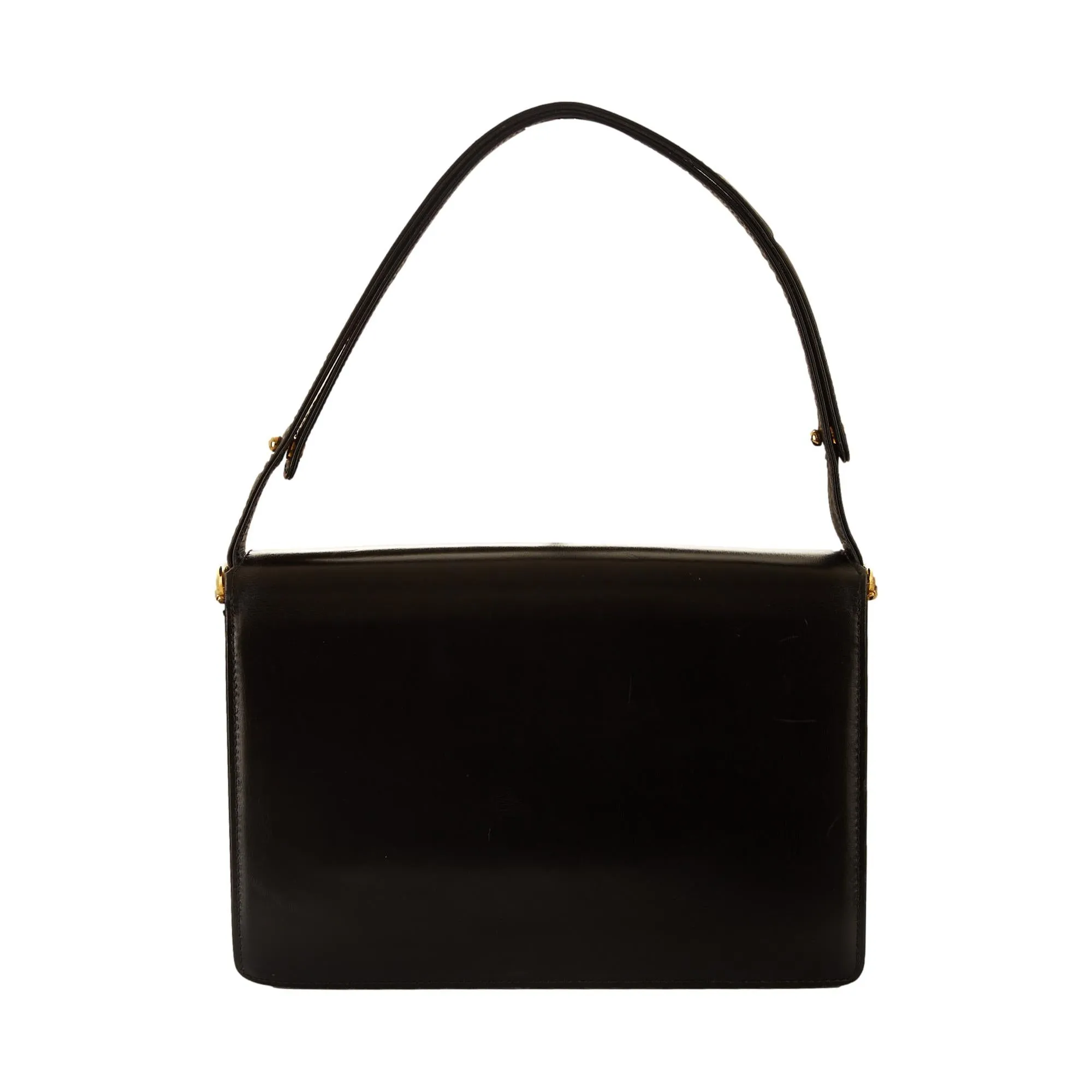 Gucci Black Logo Clasp Shoulder bag