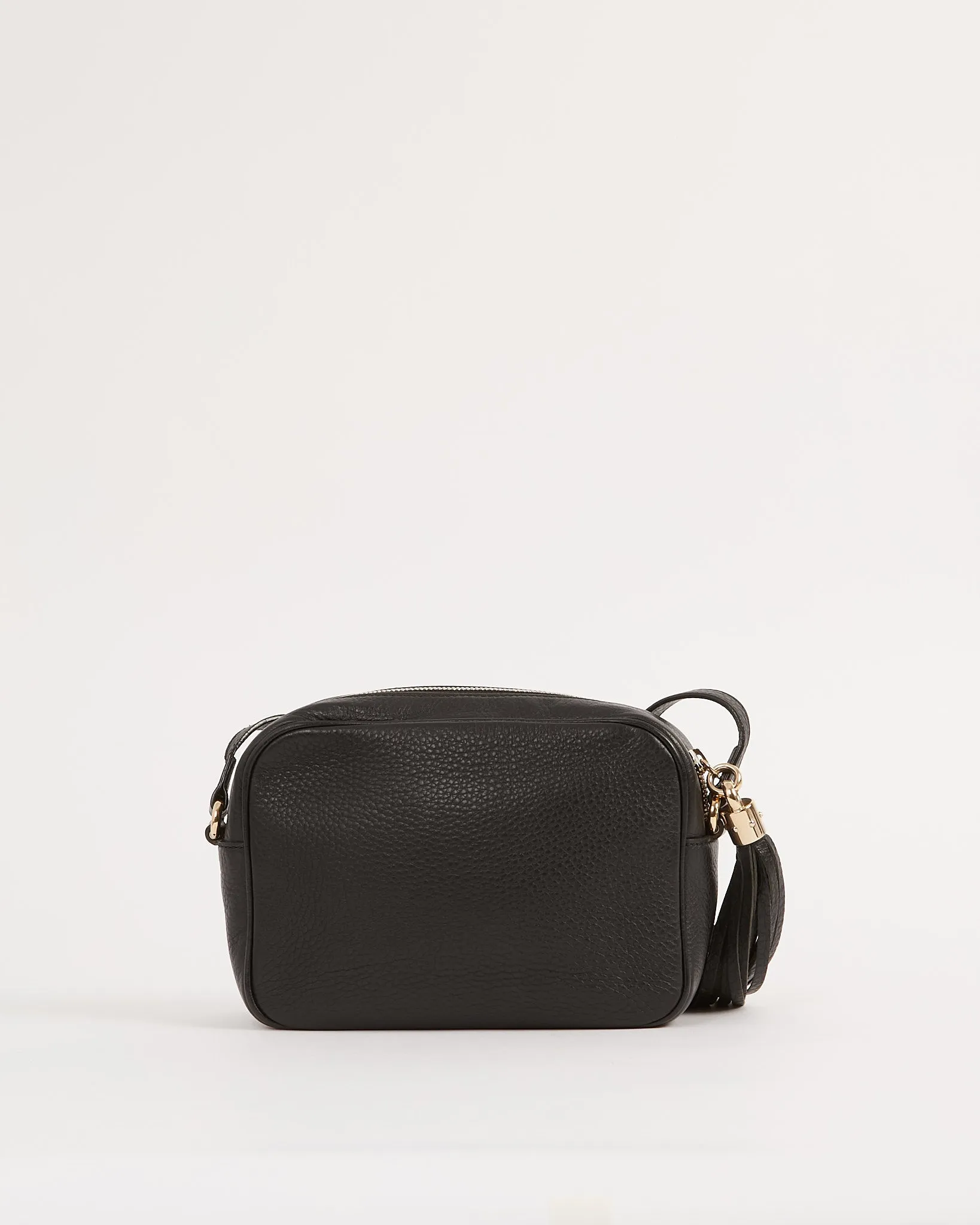 Gucci Black Pebbled Leather Disco Soho Crossbody Bag