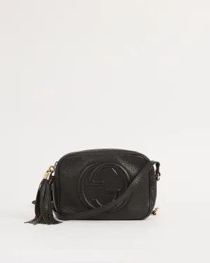 Gucci Black Pebbled Leather Disco Soho Crossbody Bag