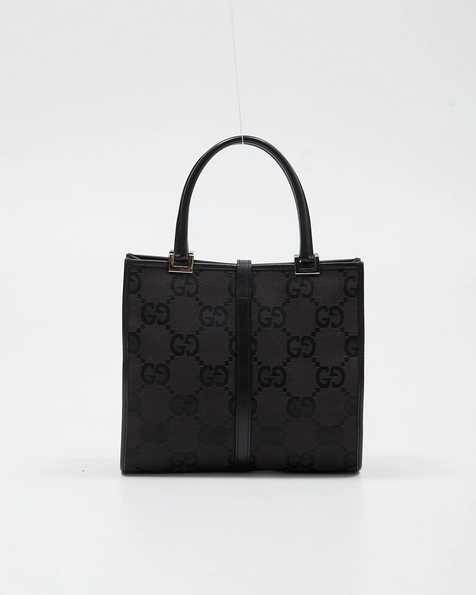 Gucci Brown Canvas GG Jackie Tote Bag