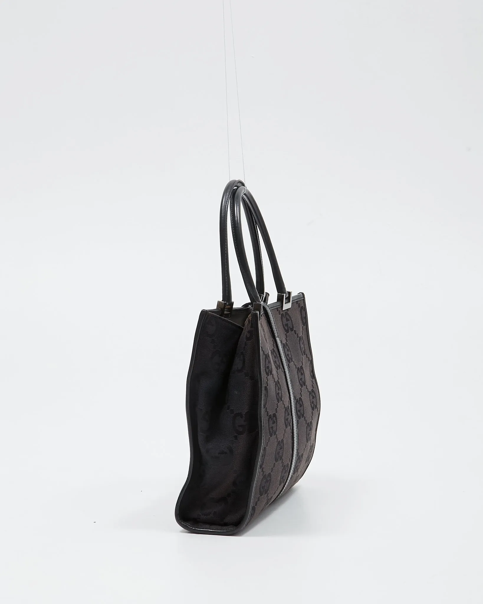 Gucci Brown Canvas GG Jackie Tote Bag