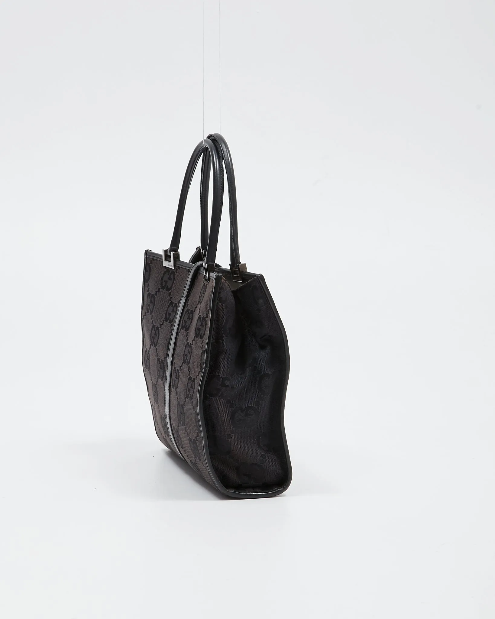 Gucci Brown Canvas GG Jackie Tote Bag