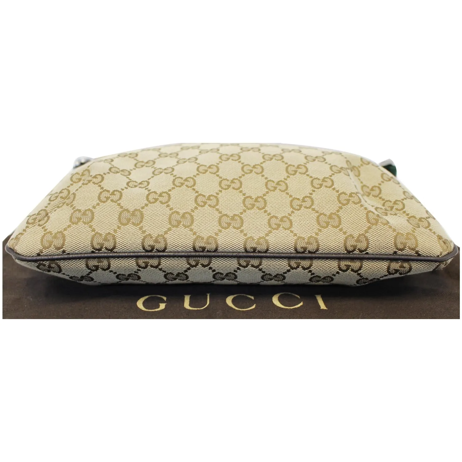 GUCCI GG Canvas Web Shoulder Crossbody Bag Beige 189749