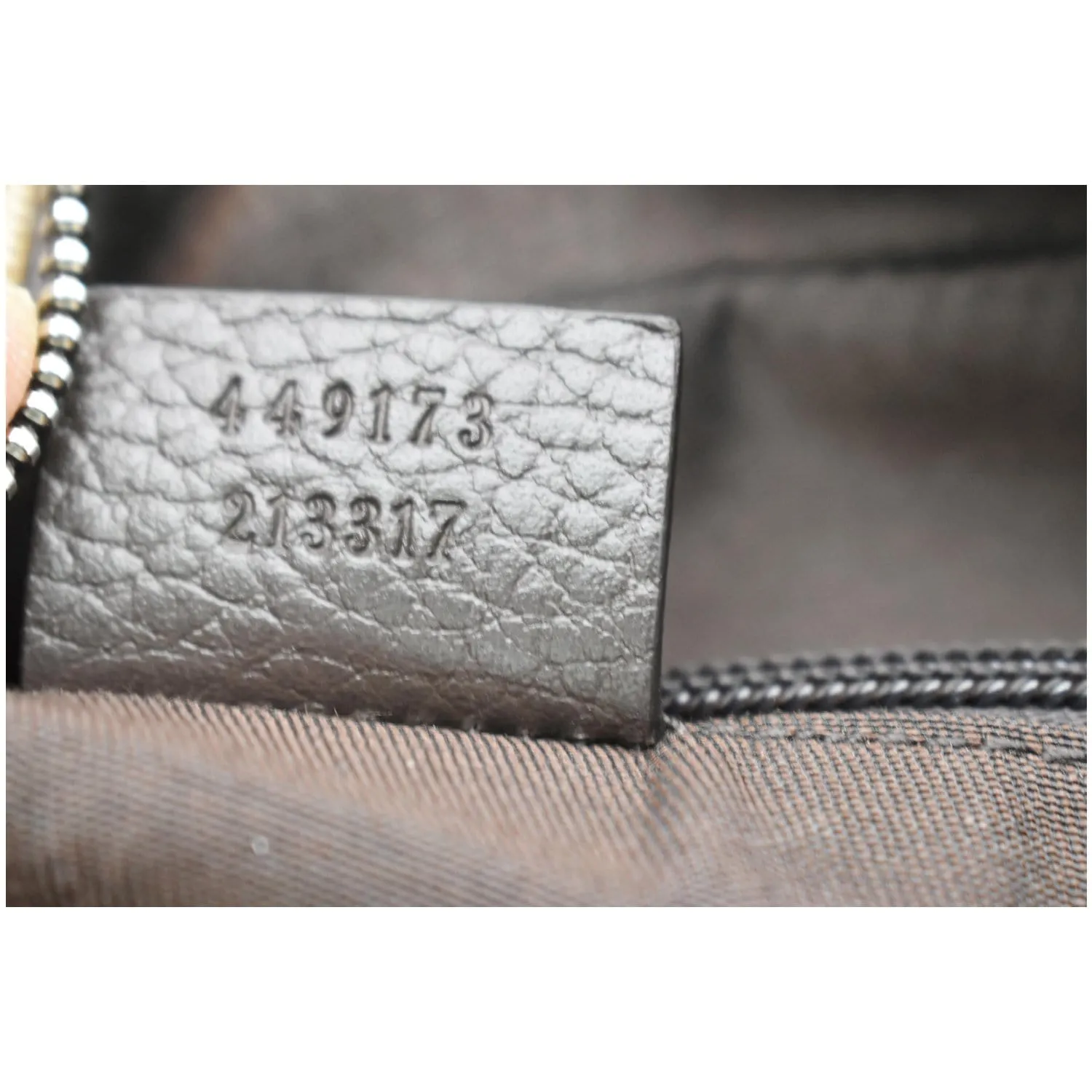 GUCCI GG Monogram Canvas Messenger Bag Dark Brown 449173