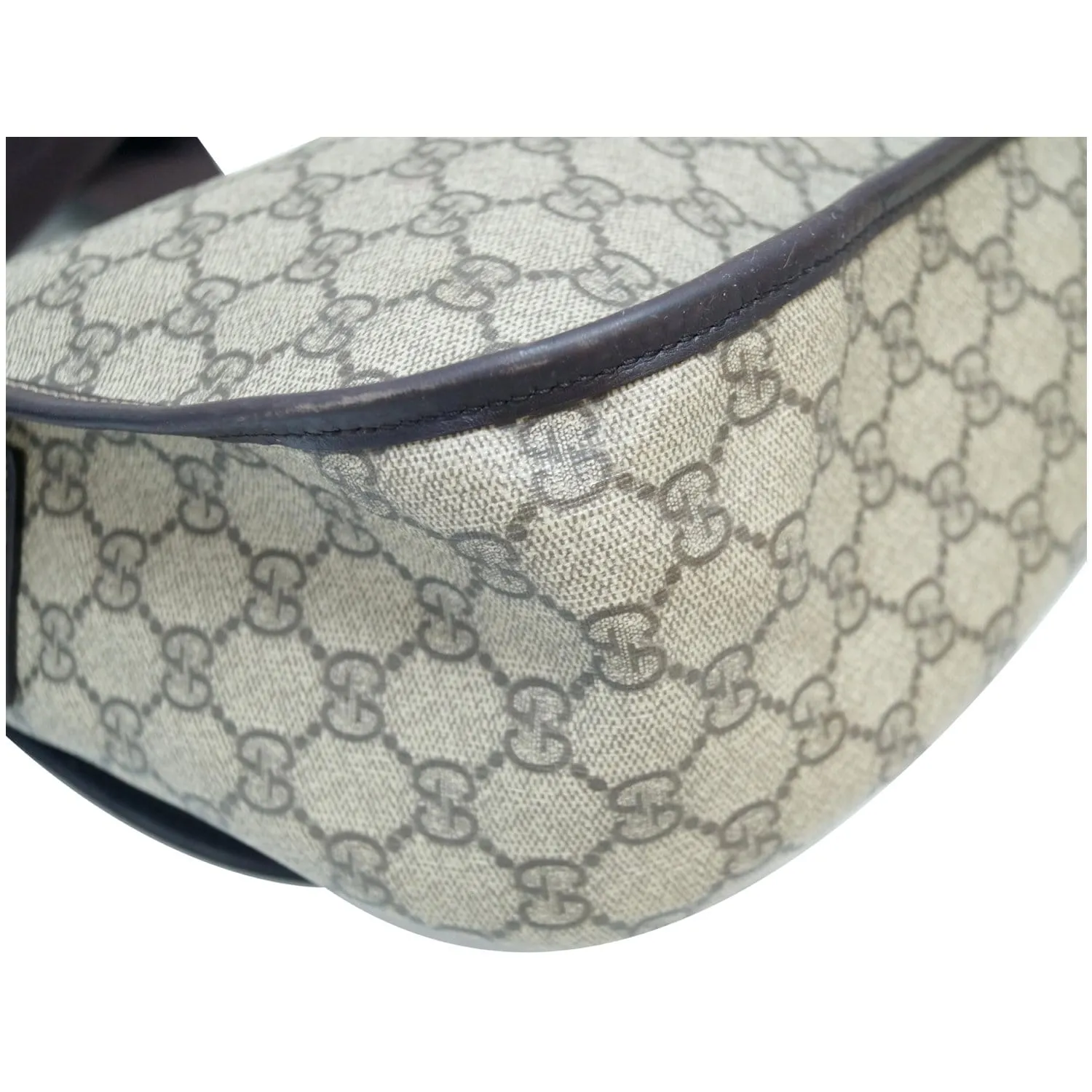 GUCCI GG Plus Canvas Messenger Crossbody Bag Beige 201732