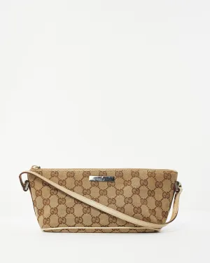 Gucci GG Supreme Canvas Boat Pochette Shoulder Bag