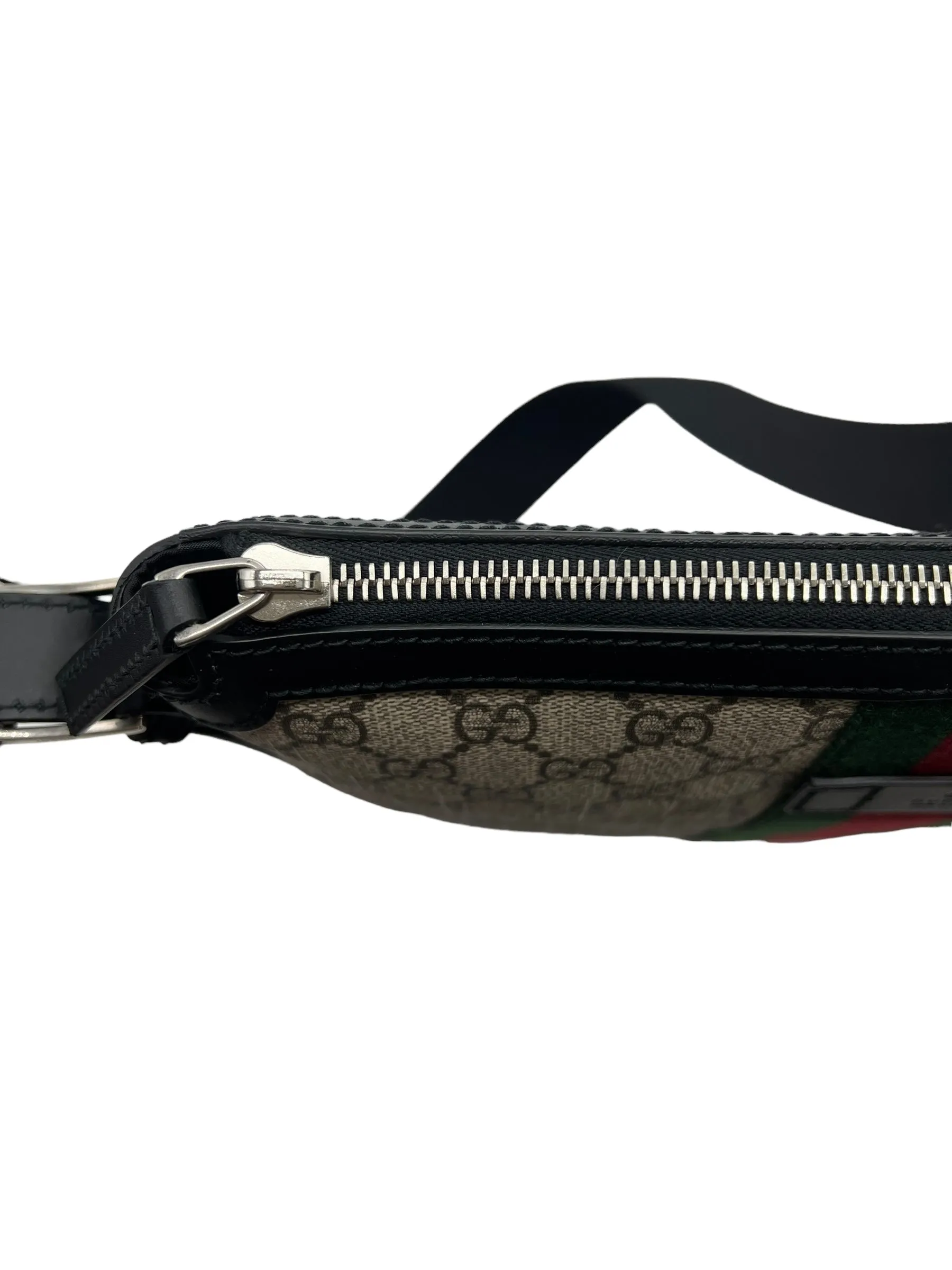 Gucci GG Supreme Web Stripe Messenger Bag