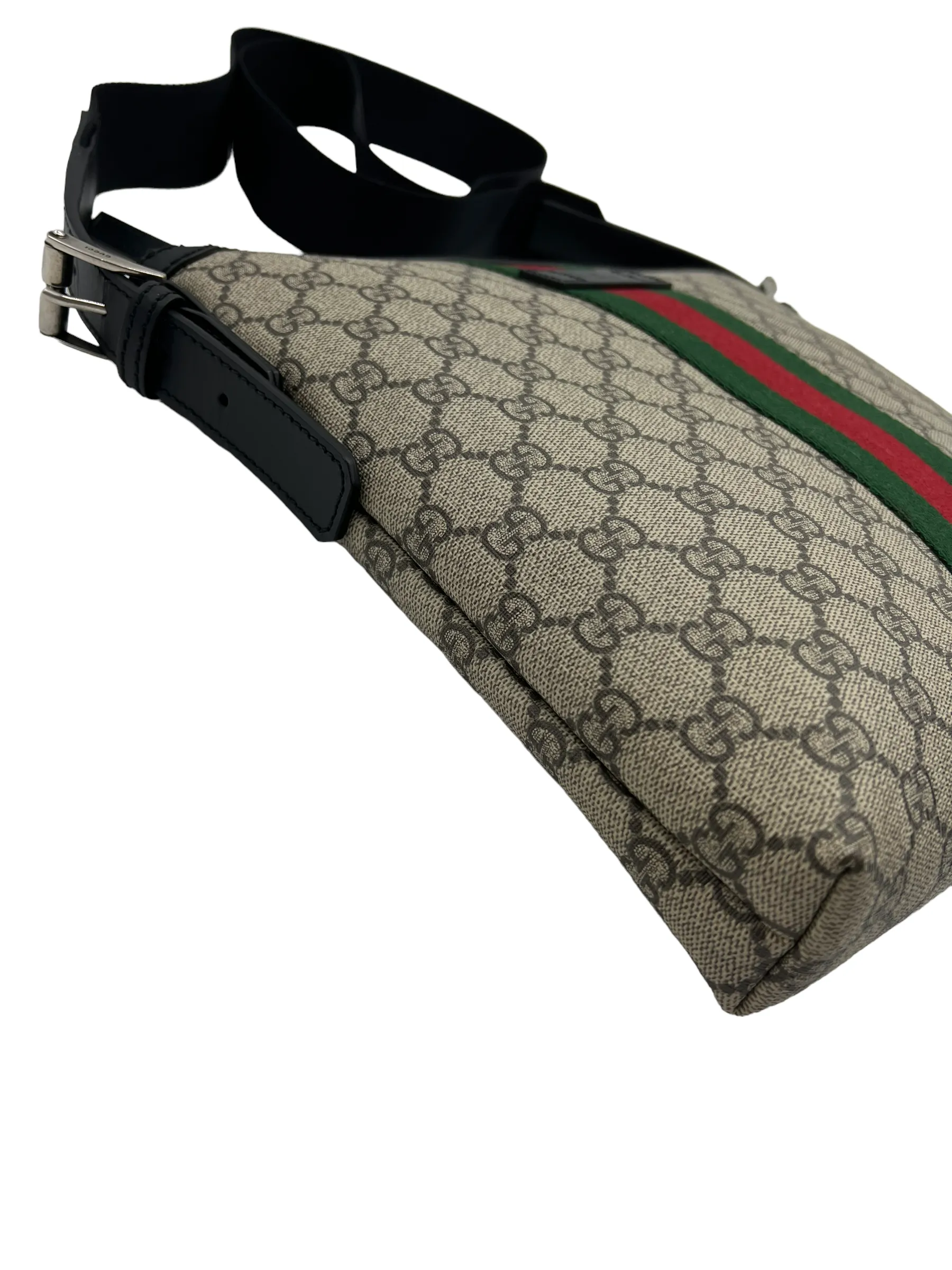 Gucci GG Supreme Web Stripe Messenger Bag