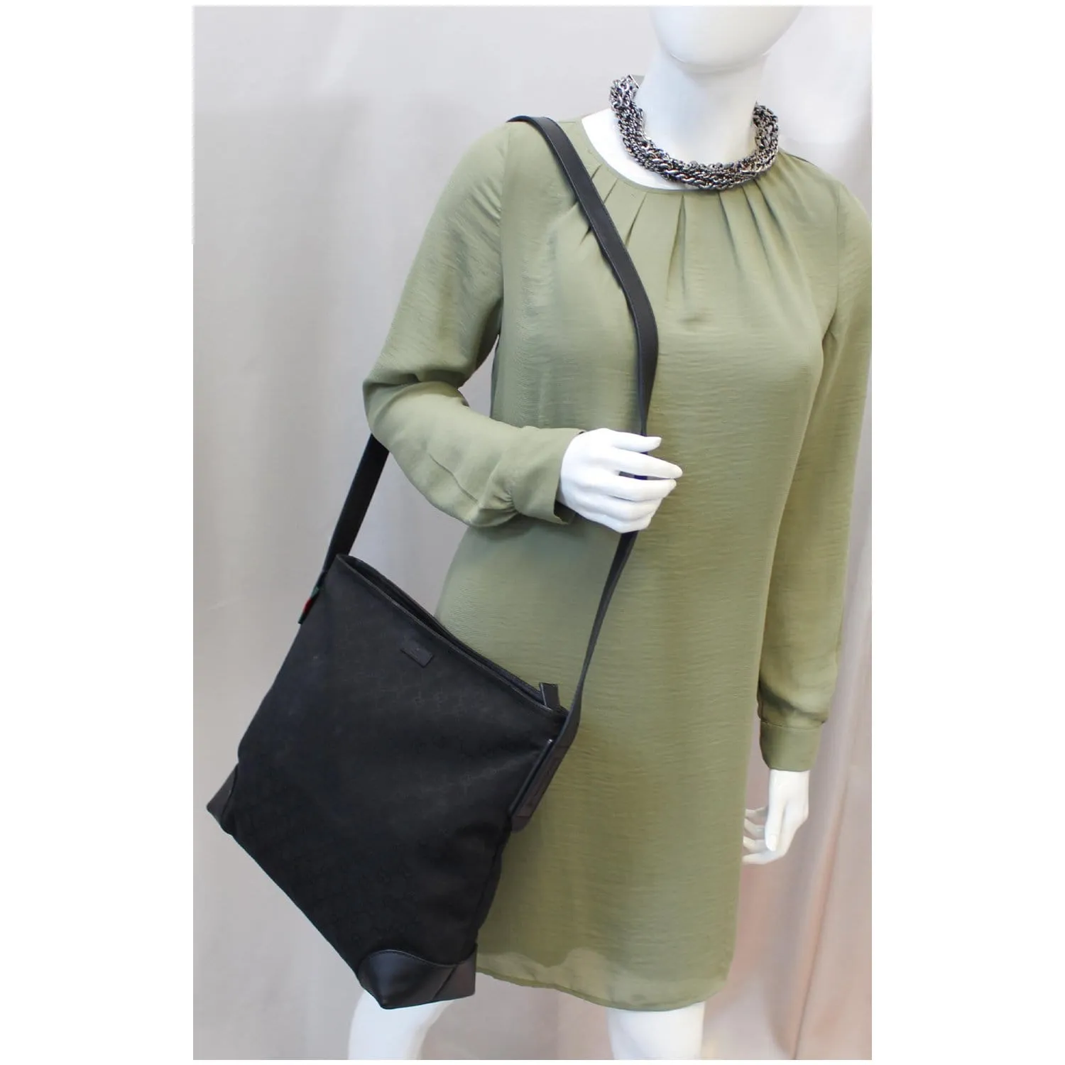 GUCCI Large Original GG Canvas Messenger Bag 308930