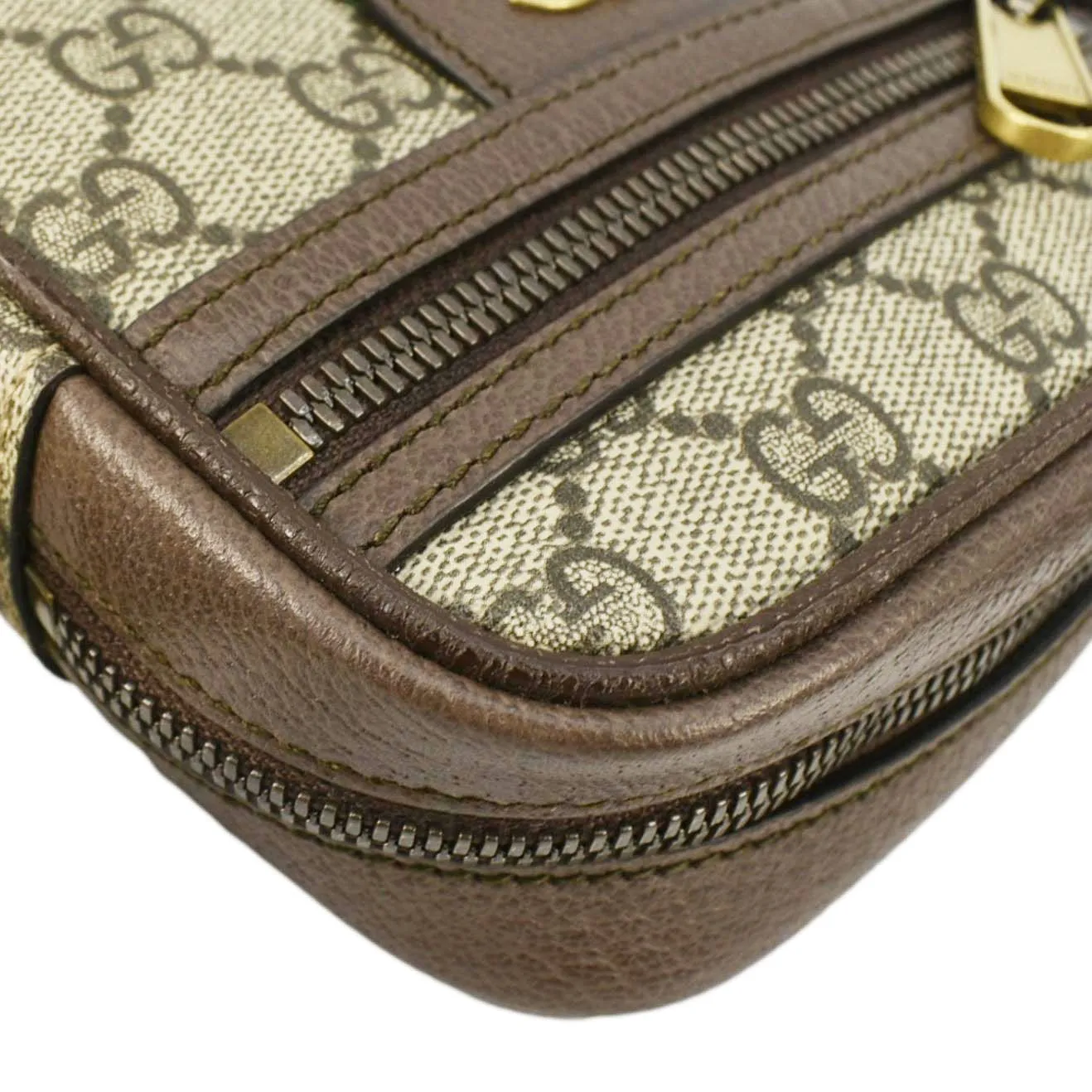 GUCCI Ophidia GG Canvas Messenger Bag Brown 598127