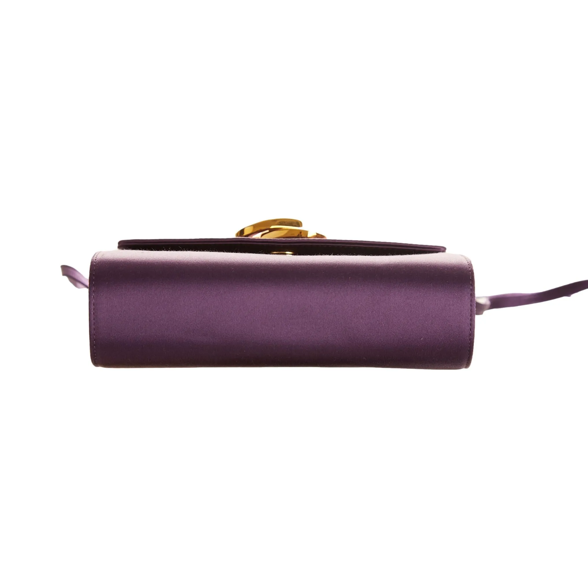 Gucci Purple Satin Shoulder Bag