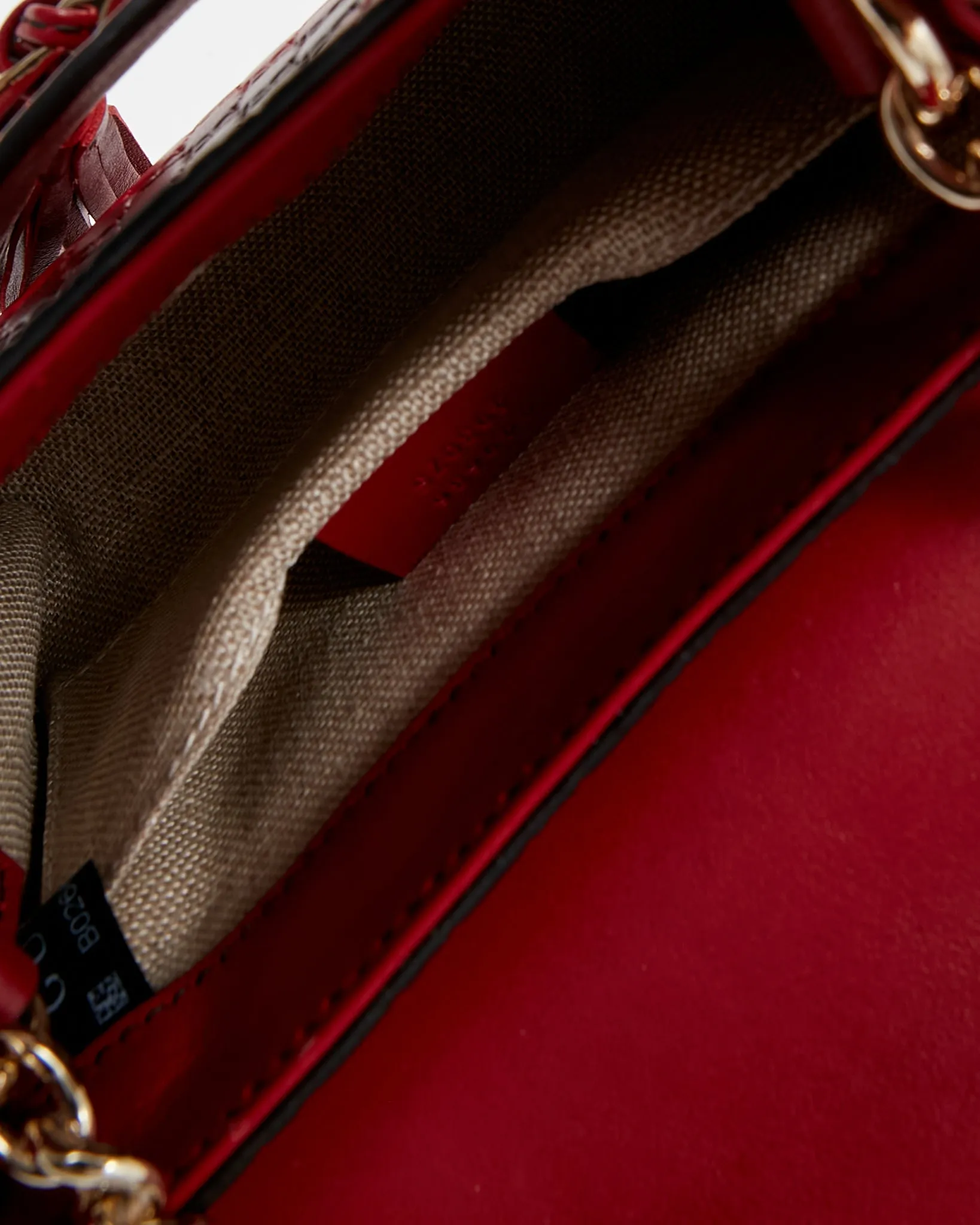 Gucci Red Microguccissima GG Mini Signature Emily Crossbody Bag
